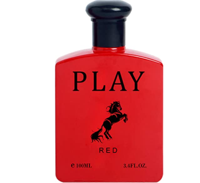 Play Red Cologne for Men (Inspired by Pool Red) 3.4oz/100ml, Natural Spray, Long Lasting