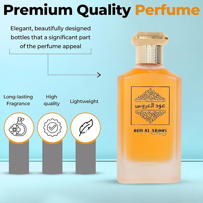 Oud Al Aroos Perfume for Unisex | Our Impresssion of Oud for Greatness - 3.04 Fl Oz - Eau De Parfum Unisex | Lavender, Saffron, Patchouli, Musk - 3.4 Fl oz / 100ml