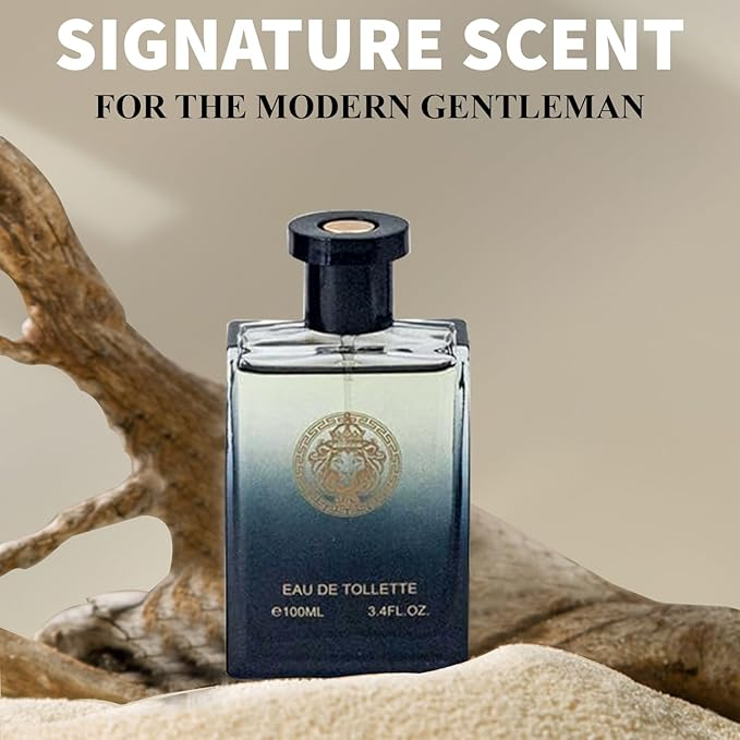 Lion Versatile Cologne for Men (3.4oz/100ml x 5pcs) Fragrance Gift Set for Men - Aromatic, Floral, Oriental & Woody Notes - Individually Boxed, Eau De Toilette (Pack of 5)