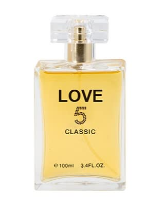 Love 5 Classic Perfume for Women 3.4oz/100ml EDP, Natural Spray, Long Lasting