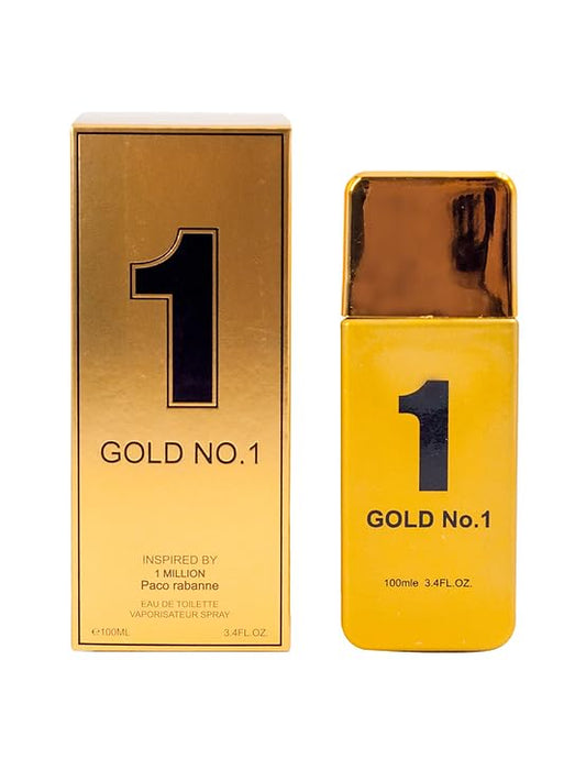 Gold No. 1 Fragrance for Men 3.4 Fl Oz Each, Cologne for Men