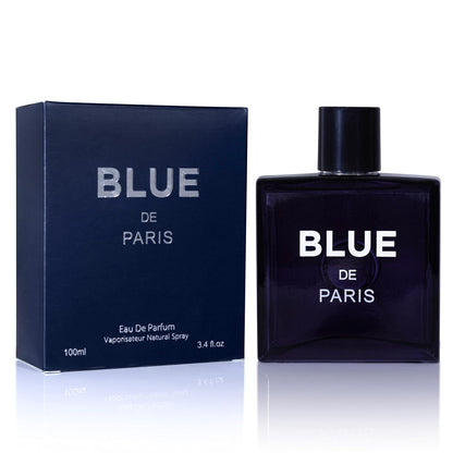 Blue for Men Parfum Cologne For Men (EDT), Fragrance for Men, 3.4 Fl Oz Each