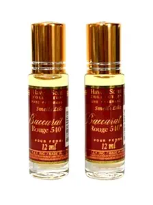 E de B Oil Perfume smells like Baccarat Rouge Parfum 12ml (Pack of 2)