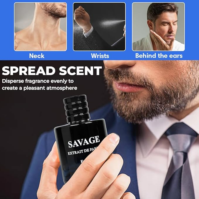 Savage Cologne for Men | Combo 3 pack Savage perfume for Men | Savage EDP, Savage Extrait, Savage Extrait De Parfum | 3.4oz x 3 Warm Masculine Scent for Daily Use Casual | Gift for Any Occasion