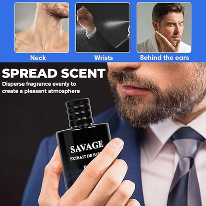Savage Cologne for Men | Combo 3 pack Savage perfume for Men | Savage EDP, Savage Extrait, Savage Extrait De Parfum | 3.4oz x 3 Warm Masculine Scent for Daily Use Casual | Gift for Any Occasion