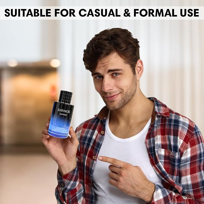 Savage Cologne for Men | Combo 3 pack Savage perfume for Men | Savage EDP, Savage Extrait, Savage Extrait De Parfum | 3.4oz x 3 Warm Masculine Scent for Daily Use Casual | Gift for Any Occasion