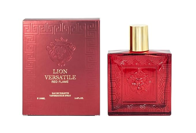 Lion Versatile Red Flame Cologne for Men 3.4oz/100ml, Fragrance for Men
