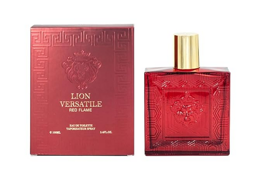 Lion Versatile Red Flame Cologne for Men 3.4oz/100ml, Fragrance for Men
