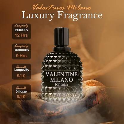 Signature Scent 4-Piece Fragrance for Men Includes Savage/King D White/King D Black/Valentine Milano of Woody, Spicy, Citrus, Cologne for Men in 100ml/3.4 Fl oz x 4 Bottle