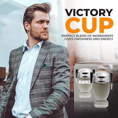 Cologne for Men (3.4oz/100ml x 3pcs), Investor aqua, Investor Intense, Investor Cup, Edt, (Pack of 3), Fragrance for Men