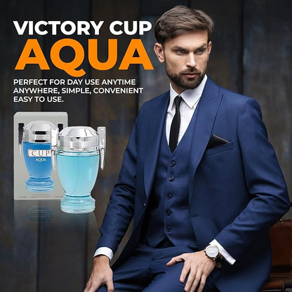 Cologne for Men (3.4oz/100ml x 3pcs), Investor aqua, Investor Intense, Investor Cup, Edt, (Pack of 3), Fragrance for Men