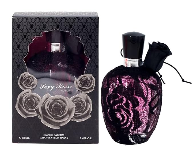 Valentine and Sexy Rose Perfume for Women (3.4oz/100ml x 4pcs) Valentine Milano Born In Roma, Rock N Rose, Eau de parfum, Pack of 4