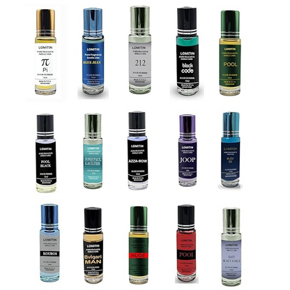 Designer Perfume Oils Set Lot 12ml x (Pack of 12) - High End Fragrance Oils for men, Randomly Oils Selected & Packed