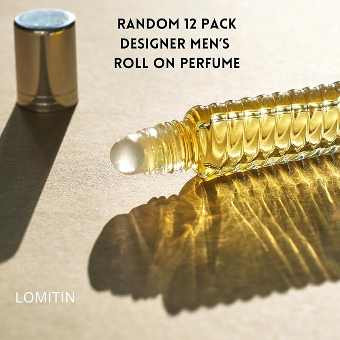 Designer Perfume Oils Set Lot 12ml x (Pack of 12) - High End Fragrance Oils for men, Randomly Oils Selected & Packed