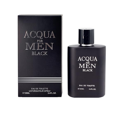 Acqua Cologne for Men Combo (3.4oz / 100ml x 3pcs) Eau de toilette, (Acqua, Acqua Black, Acqua Blue) Pack of 3pc