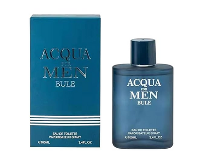 Acqua Cologne for Men Combo (3.4oz / 100ml x 3pcs) Eau de toilette, (Acqua, Acqua Black, Acqua Blue) Pack of 3pc