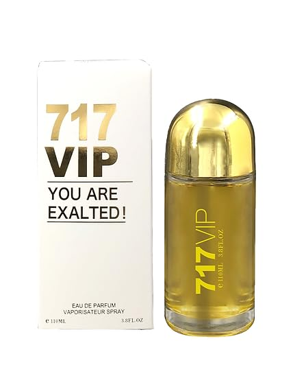 717 Perfume for Women, 3.4oz / 100ml each (717 VIP, 717 WOMEN, 717 VIP ROSE, 717 SEXY) gift set (Pack of 4)