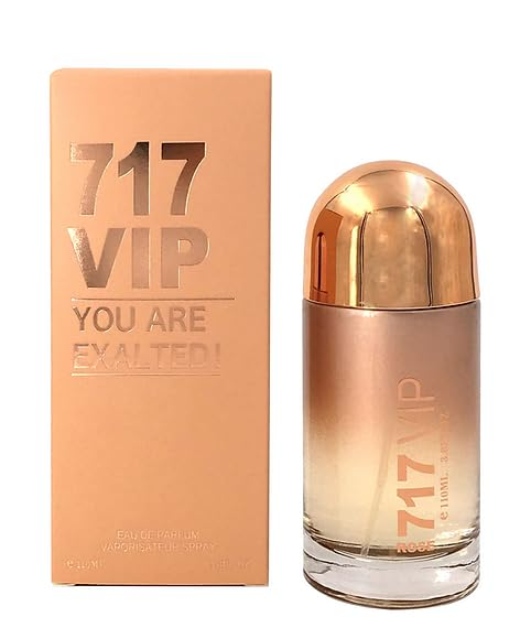 717 Perfume for Women, 3.4oz / 100ml each (717 VIP, 717 WOMEN, 717 VIP ROSE, 717 SEXY) gift set (Pack of 4)