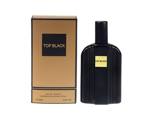 Top Black Cologne for Men 3.4oz/100ml eau de toilette, Fragrance for Men