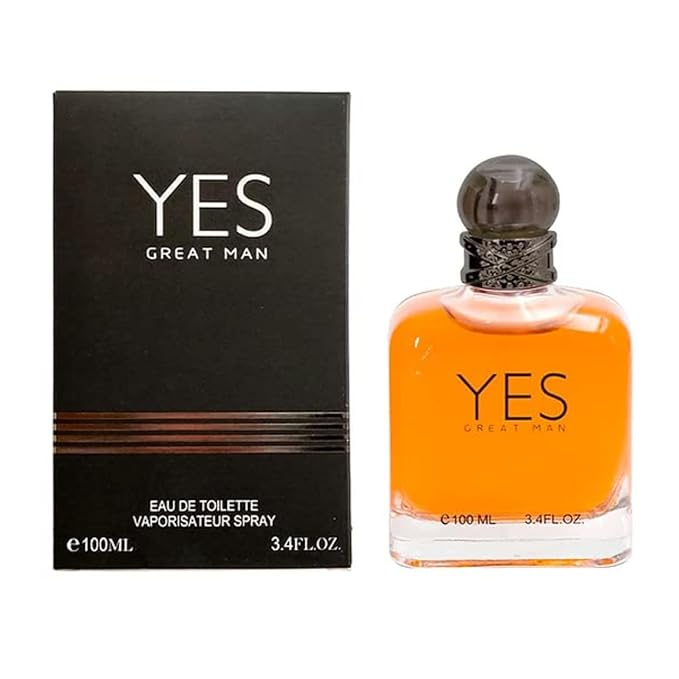 Signature Scent 4-Piece Fragrance for Men Includes Yes Great Men/Acqua for Men/Acqua for Men Black/Man Cool of Woody, Spicy, Citrus, Cologne for Men in 100ml/3.4 Fl oz x 4 Bottle