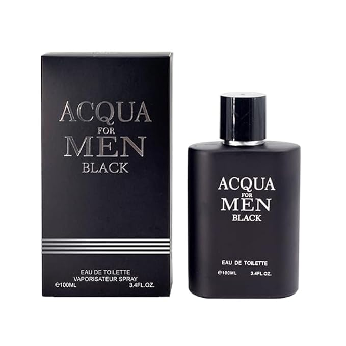 Signature Scent 4-Piece Fragrance for Men Includes Yes Great Men/Acqua for Men/Acqua for Men Black/Man Cool of Woody, Spicy, Citrus, Cologne for Men in 100ml/3.4 Fl oz x 4 Bottle