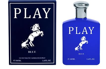 Play Cologne for Men (Red, Green, Blue, Black) inspired by R.L.P.O.L.O - 4 x 100ml / 3.4oz each Giftset Eau De Toilette Spray