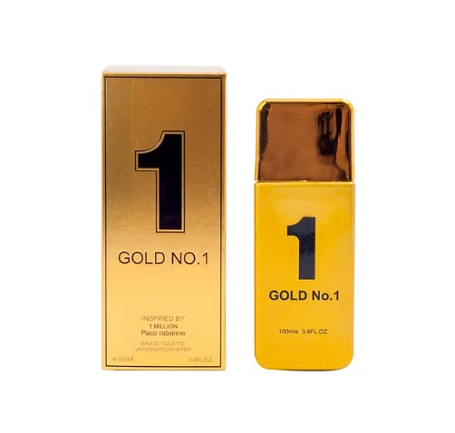 Gold No.1 Cologne for Men 3.4oz/100ml eau de toilette, Fragrance for Men