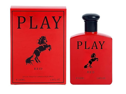 Play Red Cologne for Men (Inspired by Pool Red) 3.4oz/100ml, Natural Spray, Long Lasting
