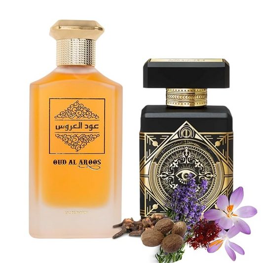 Oud Al Aroos Perfume for Unisex | Our Impresssion of Oud for Greatness - 3.04 Fl Oz - Eau De Parfum Unisex | Lavender, Saffron, Patchouli, Musk - 3.4 Fl oz / 100ml