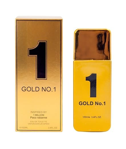 Cologne for Men (3.4oz/100ml x 3Pcs), Eau de toilette, Pack of 3pc (Gold no.1, Prime No.1, Lucky)