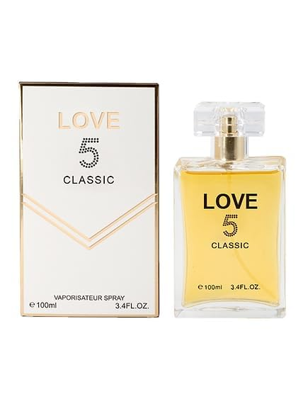 Perfume for Women Love no 5 Classic, Love no 5 Red, Koko Madam, Chic Chic, (Pack of 4) x 3.4oz / 100ml each Eau de Parfum Spray