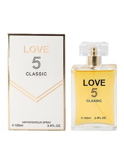 Perfume for Women Love no 5 Classic, Love no 5 Red, Koko Madam, Chic Chic, (Pack of 4) x 3.4oz / 100ml each Eau de Parfum Spray