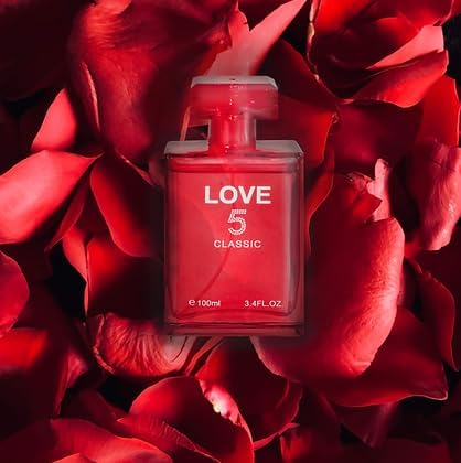Perfume for Women Love no 5 Classic, Love no 5 Red, Koko Madam, Chic Chic, (Pack of 4) x 3.4oz / 100ml each Eau de Parfum Spray