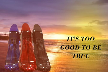 EB C Princess High Heel Shoes Black, Red & Pink Eau de Parfum for Women, 85 ML, 2.9 FL OZ (Pack of 3)