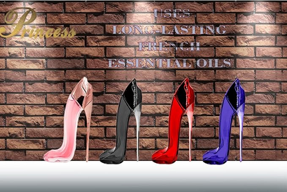 EB C Princess High Heel Shoes Black, Red & Pink Eau de Parfum for Women, 85 ML, 2.9 FL OZ (Pack of 3)