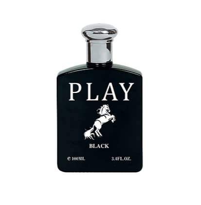 Play Black Cologne for Men 3.4oz/100ml eau de toilette, Fragrance for Men