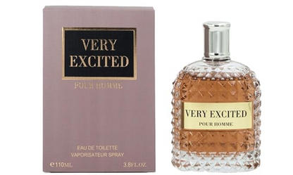 Very Excited Pour Homme Cologne for Men 3.8oz/110ml Eau de toilette, Natural Spray For Men