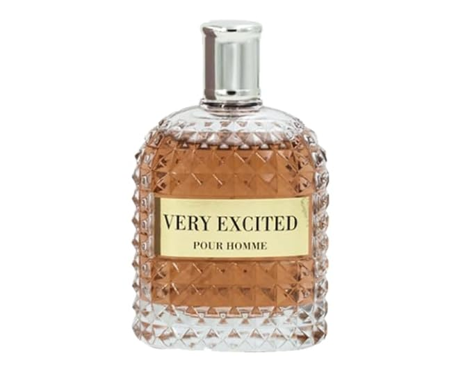 Very Excited Pour Homme Cologne for Men 3.8oz/110ml Eau de toilette, Natural Spray For Men