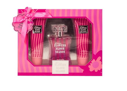 Flowers Bloom season Perfume Gifts Sets for Women, Eau De Parfum (3.4 fl oz), Body Lotion (3.0 fl oz), Shower Gel (3.0 fl oz), (Pack of 3)