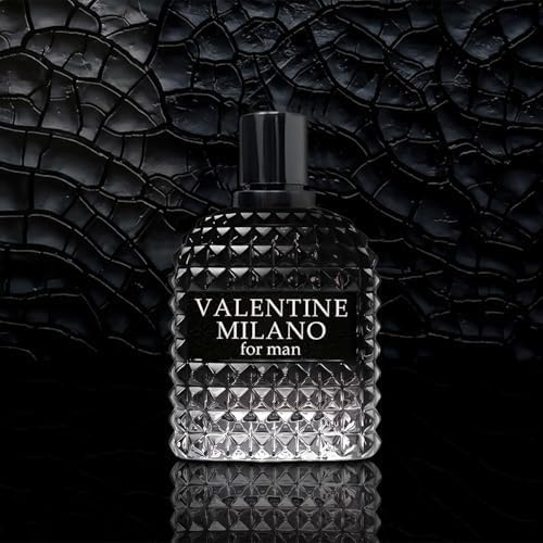 Valentine Milano for Men (EDP) & Blue for Men Parfum Cologne For Men (EDT), Fragrance for Men, 3.4 Fl Oz Each (Pack of 2)