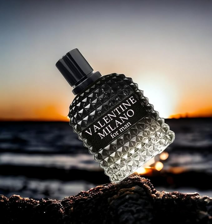 Valentine Milano for Men & Boulevard Aqua for Men Eau De Parfum - Energizing & Refreshing with Its Marine Notes - Long-Lasting Fragrance that Can Carry Throughout the Day - Masculine Scent (Pack of 2)