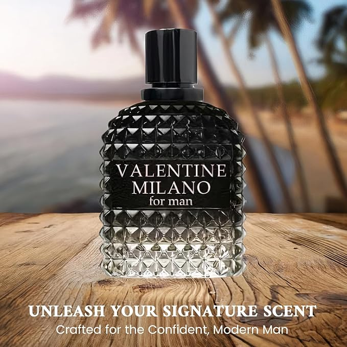 Valentine Milano for Men (EDP) & Cup Cologne (EDT), Fragrance for Men, 3.4 Fl Oz Each (Pack of 2)About this item Invigorating Top Notes: Opens with fresh and revitalizing top notes that make a memorable first impression.