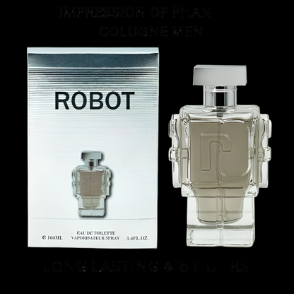 Valentine Milano for Men (EDP) & Robot Cologne for Men (EDT), Warm Masculine Scent for Daily Use, Casual Men's Cologne, 3.4oz/100ml (Pack of 2)