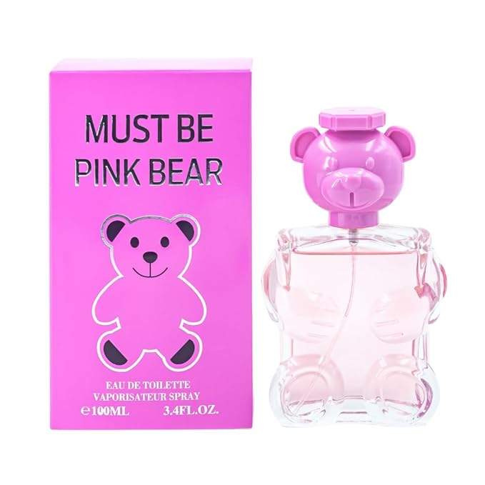 Valentine Milano (EDP) & Must Be Pink Bear Perfume for Women (EDT) - 3.4oz/100ml, Long Lasting Scents Women's Parfum, Fragrance for Women (Pack of 2)