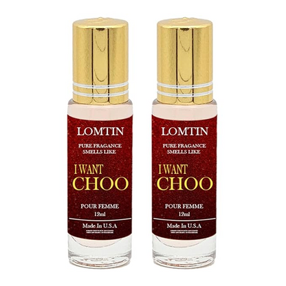 Fragrance Perfume Oils I Want Choo Parfum Roll On Body Oil for Women (12ml) (Pack of 2)