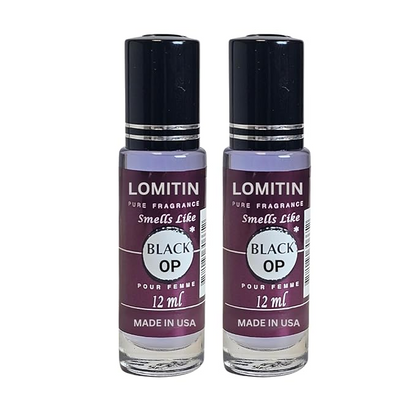 Fragrance Perfume Oils Black Op Parfum Roll On Body Oil for Women (12ml) (Pack of 2)