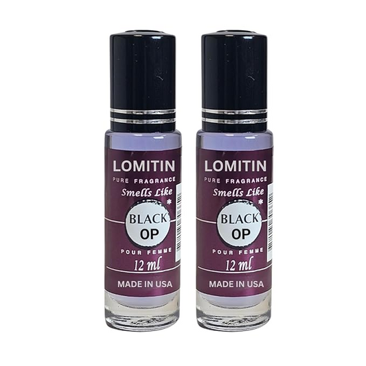 Fragrance Perfume Oils Black Op Parfum Roll On Body Oil for Women (12ml) (Pack of 2)