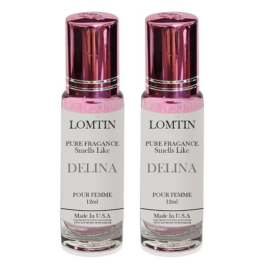 Fragrance Perfume Oils Delina Parfum Roll On Body Oil for Women (12ml) (Pack of 2)