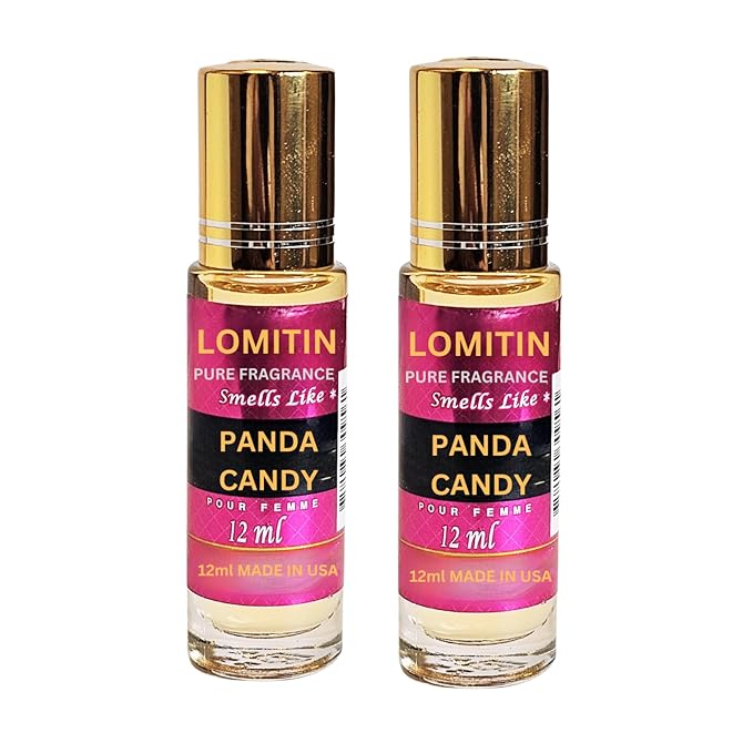 Fragrance Perfume Oils Panda Candy Parfum Roll On Body Oil for Women (12ml) (Pack of 2)