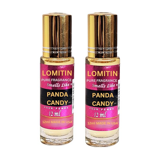 Fragrance Perfume Oils Panda Candy Parfum Roll On Body Oil for Women (12ml) (Pack of 2)